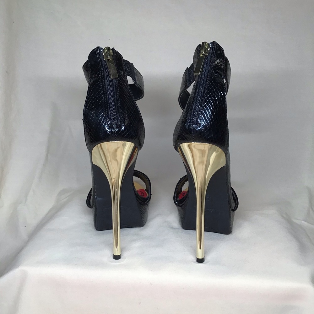 Anne Michelle, Socialite, black heels, size 6 - Picture 2 of 7
